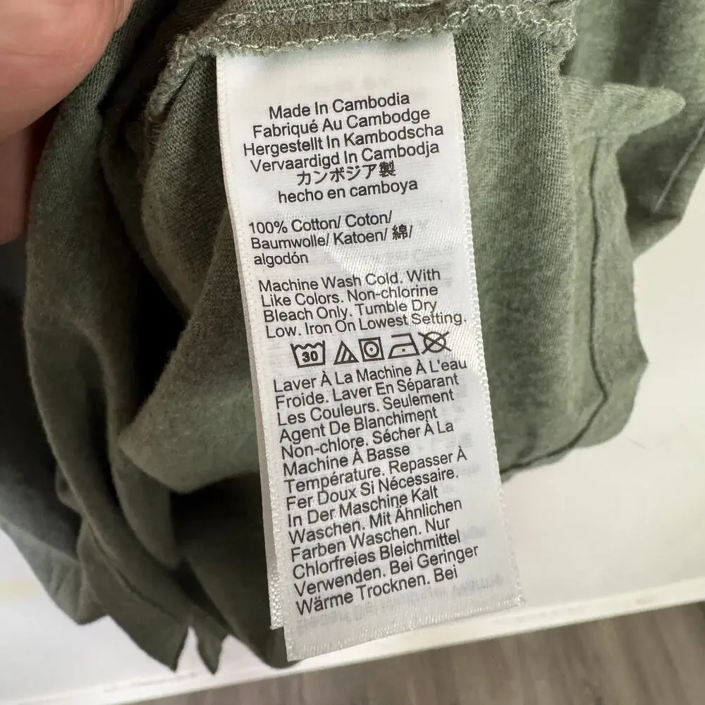 J.Crew Sueded Jersey Cotton Polo Shirt Mens M Tall Green Short Sleeve Pullover